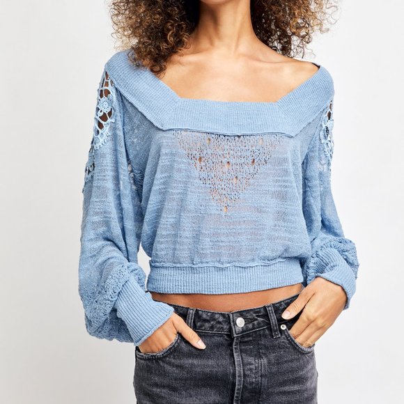 NWT Free People Before You Go Pullover / Rain - Picture 3 of 6